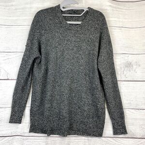 ATHLETA Women Marled Gray Perspective Wool Cashmere Sweater Size S